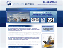 Tablet Screenshot of mcengineeringservices.com